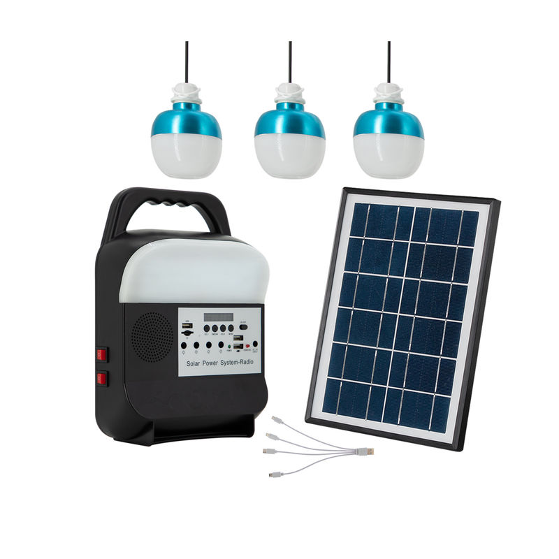 Kit de maison solaire en Chine Fabrication professionnelle de lumière Système d'éclairage solaire de nouvelle conception Centrale électrique portable solaire