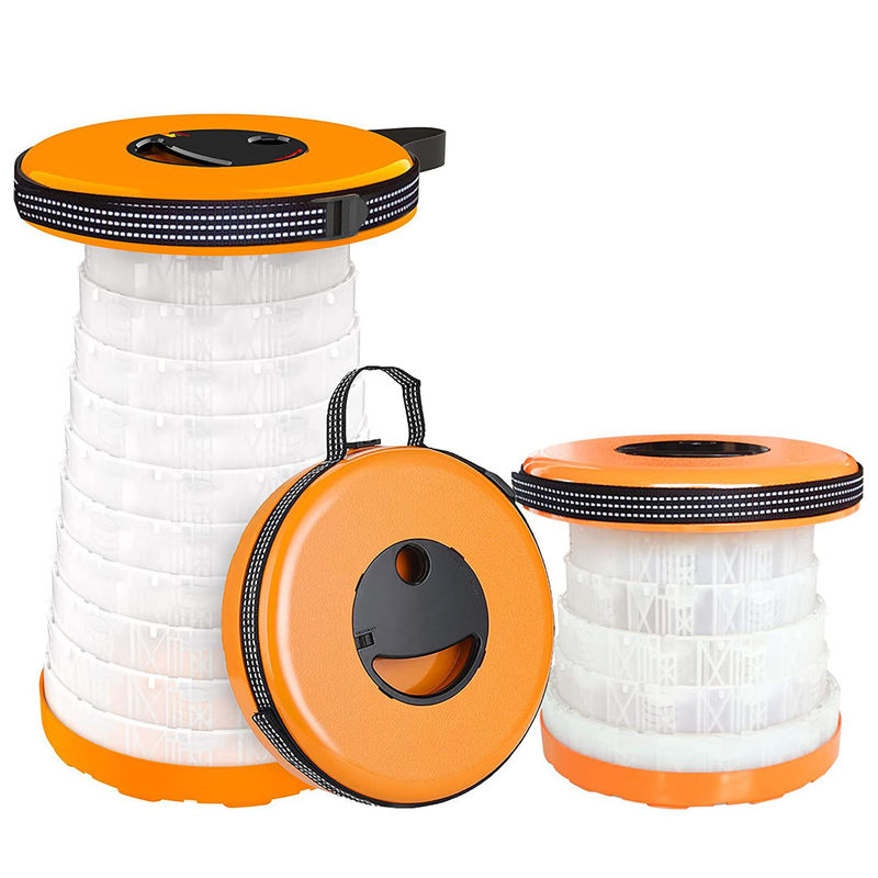 Tabouret se pliant télescopique extérieur avec le pliage portatif coloré léger