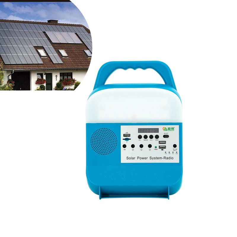 Mini système d'éclairage de secours 30W solaire portatif avec la lumière pour le petit camping