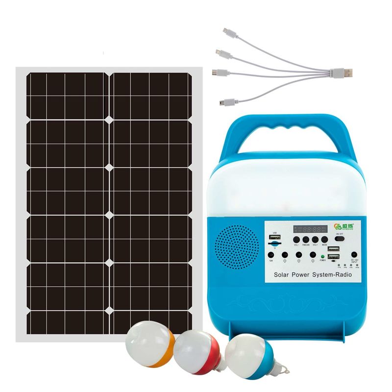Système d'éclairage de Mini Portable Solar Power Energy avec la lumière menée pour le téléphone portable