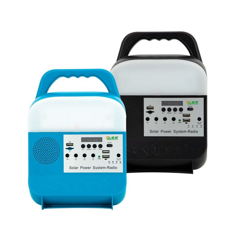 Mini système d'éclairage de secours 30W solaire portatif avec la lumière pour le petit camping