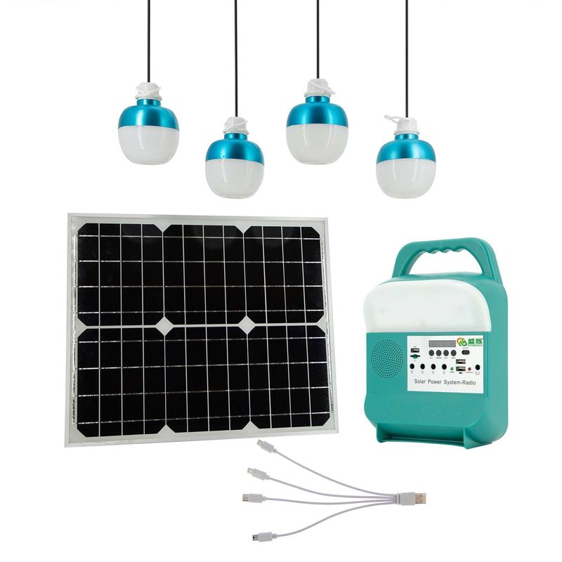 Centrale solaire de panneau de mini kit de générateur portatif solaire d'éclairage à la maison pour camper