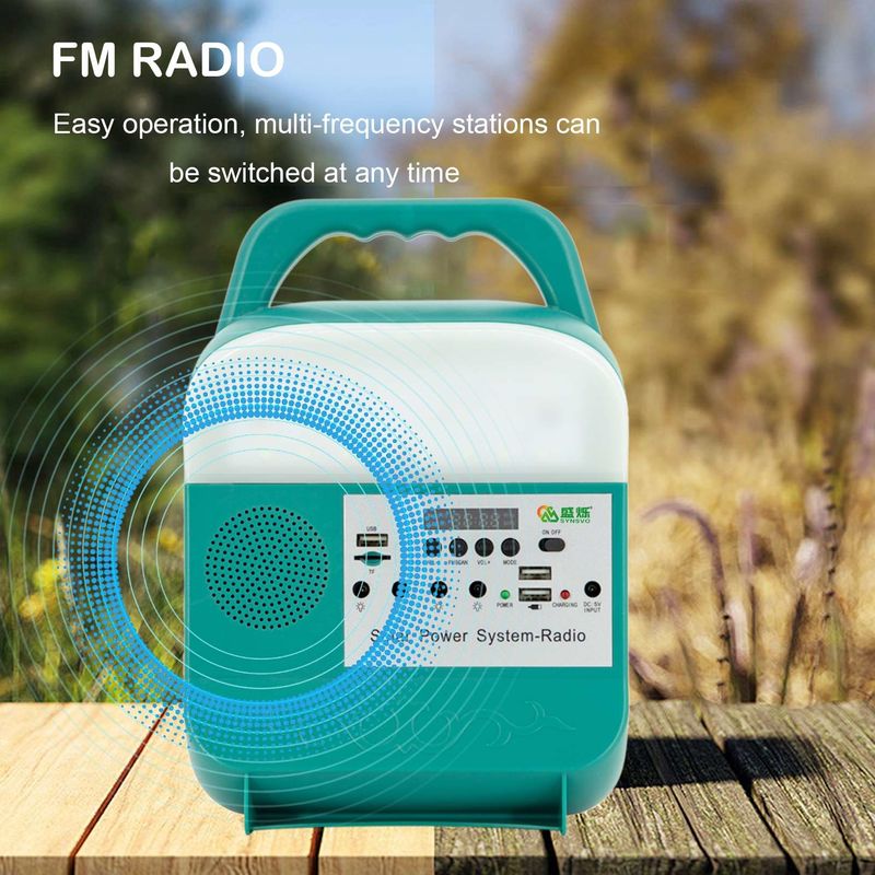Système énergétique portatif de Mini Solar Power Lighting Kits avec le haut-parleur et la radio du BT