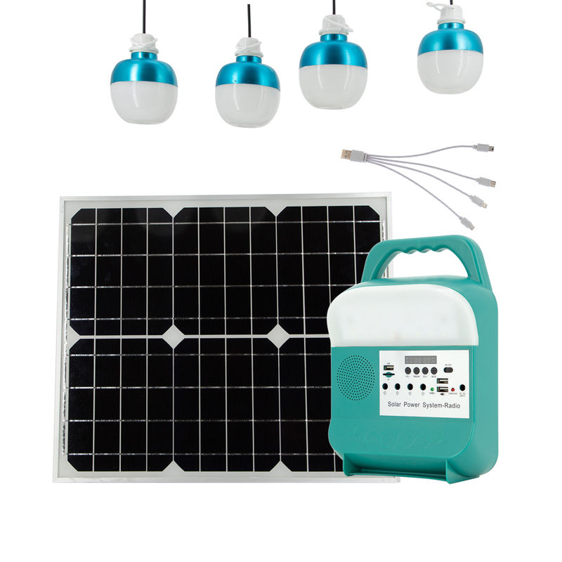 Chargeur solaire portatif rechargeable d'USB de kit de groupe électrogène avec la lumière de torche