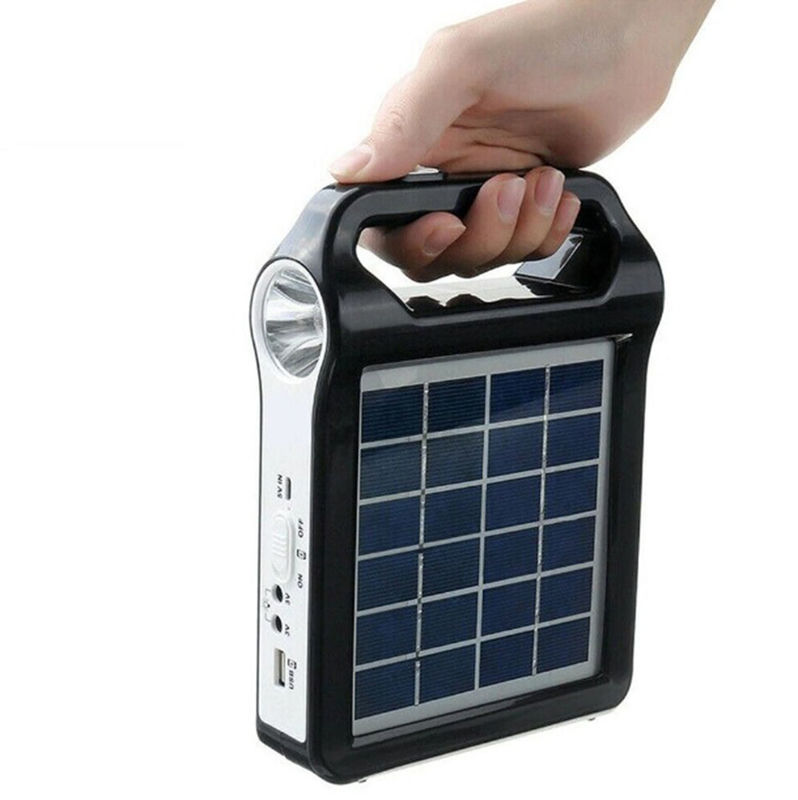 Panneau portatif de kit d'éclairage d'énergie solaire de rendement élevé mini outre de la grille pour la maison