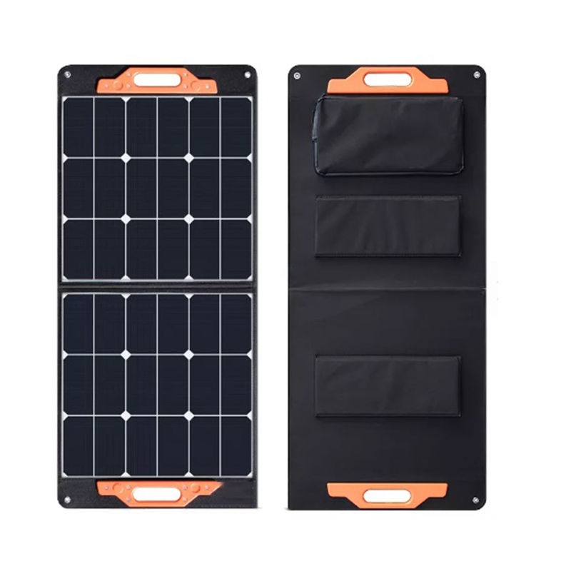 Chargeur portatif imperméable de centrale électrique mobile de panneau solaire 450W pliable mono avec USB
