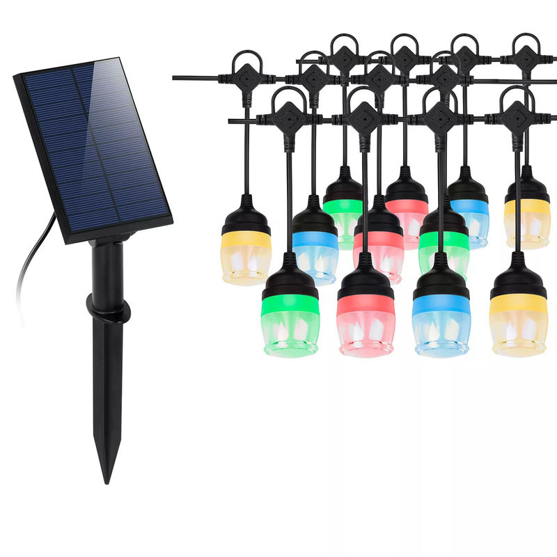 Guirlande lumineuse extérieure imperméable à l'eau de ficelle de jardin pour la décoration de camping de porche de cour de Noël