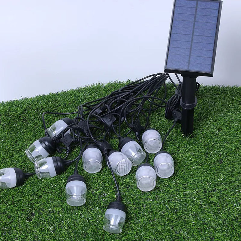 La guirlande extérieure solaire d'ampoules de cru allume le patio décoratif imperméable commercial mené