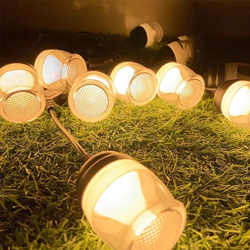 Fête de vacances d'ABS de PVC de lumière de chaîne extérieure solaire décorative de Noël