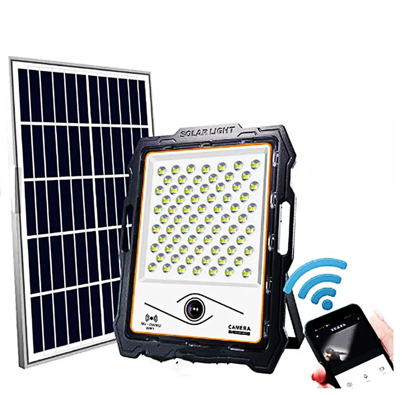 lumières solaires de sécurité de 100W LED avec l'extérieur portatif PIR de mouvement de rue de la caméra vidéo BSOD