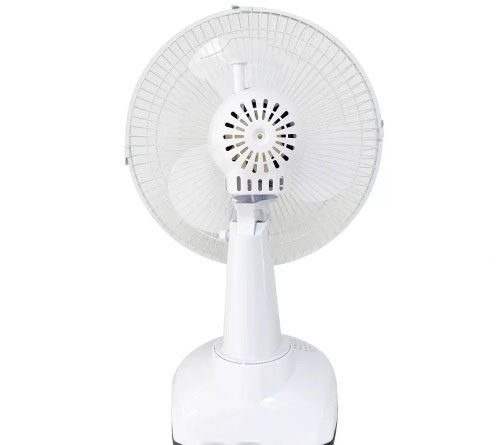 Ventilateur électrique de remplissage solaire de Tableau de 12 pouces avec rechargeable portatif de fonction de banque de puissance