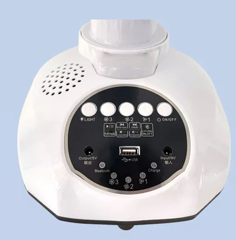 Ventilateur électrique de remplissage solaire de Tableau de 12 pouces avec rechargeable portatif de fonction de banque de puissance