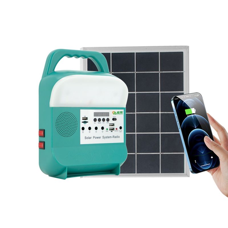 l'énergie 9W solaire allumant des ampoules du kit LED murent le chargeur portatif SRE-689 de téléphone de station
