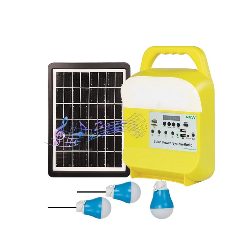 Générateur rechargeable de système d'éclairage d'énergie solaire de SRE-585 Sun portatif avec la batterie