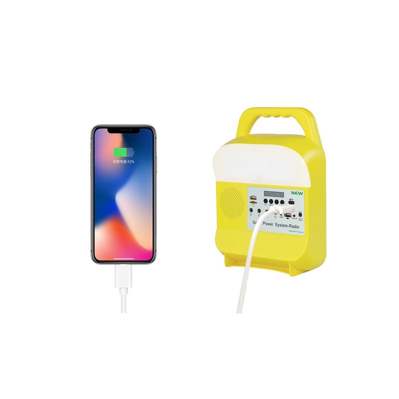 Lumière menée solaire portative rechargeable de secours avec la fonction 20W de banque de puissance d'ampoule de C.C