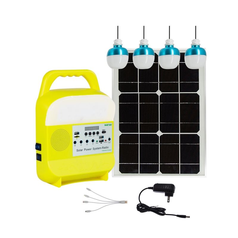 Lumière menée solaire portative rechargeable de secours avec la fonction 20W de banque de puissance d'ampoule de C.C