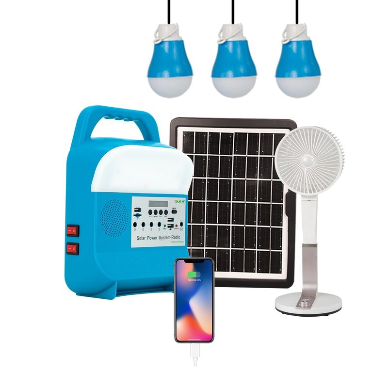 Chambre d'intérieur de générateur de puissance de mini lumières solaires extérieures à énergie solaire portatives de C.C 5W
