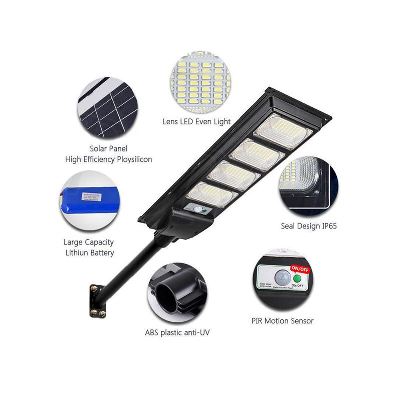Énergie solaire de réverbère de LED avec le réverbère solaire mené extérieur de capteur de Polonais de lumen élevé imperméable à télécommande de lampe