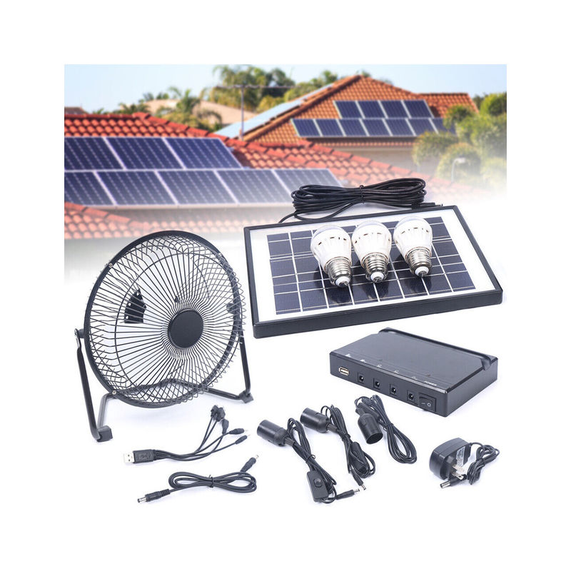 La fan rechargeable de Tableau de batterie solaire d'Office Home de ventes en gros que les fans de bureau de Tableau de C.C emploient l'urgence a mené la charge légère d'USB