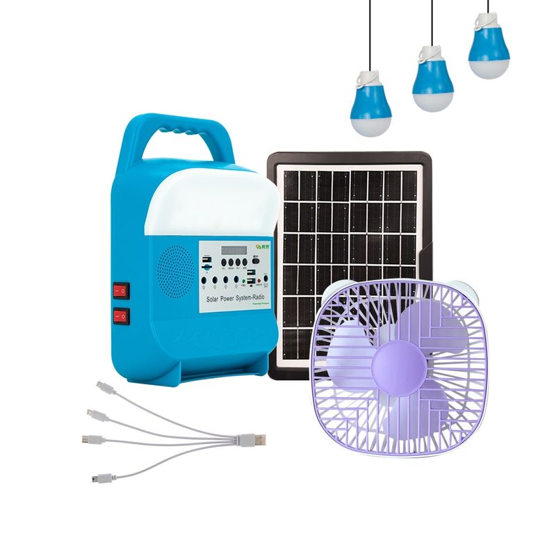 Système d'éclairage solaire de Kit With Speaker Solar Energy d'énergie solaire du circuit de génération de systèmes d'éclairage d'énergie solaire 5W