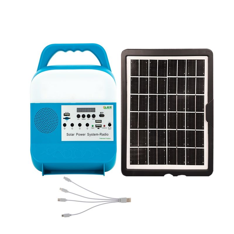 Système d'éclairage solaire de Kit With Speaker Solar Energy d'énergie solaire du circuit de génération de systèmes d'éclairage d'énergie solaire 5W