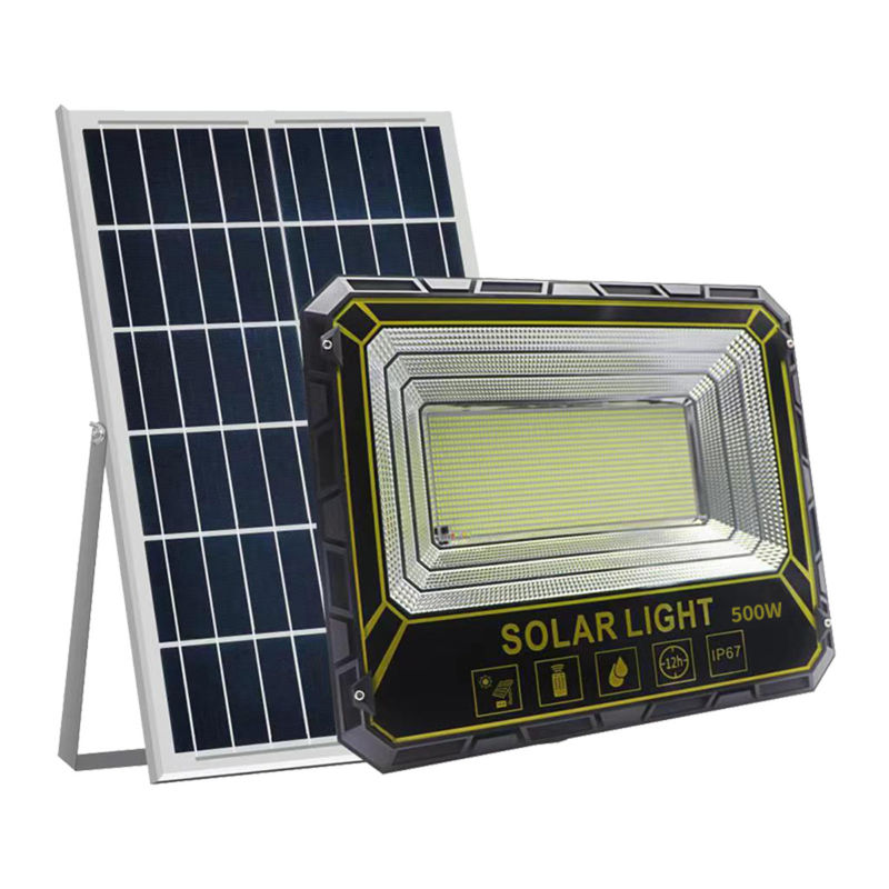 le jardin imperméable de mur de 300W 600W d'inondation de capteur extérieur solaire de lumière a mené C.C 6V