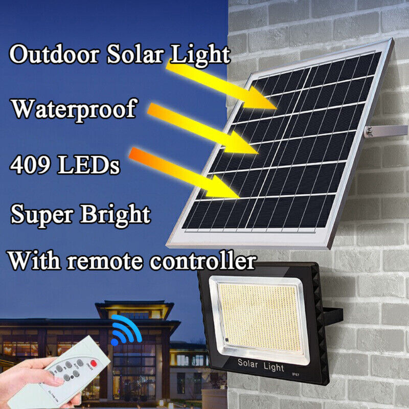 contrôleur à distance Timing d'inondation du super pouvoir 300W de lumière de sport extérieur solaire de rue