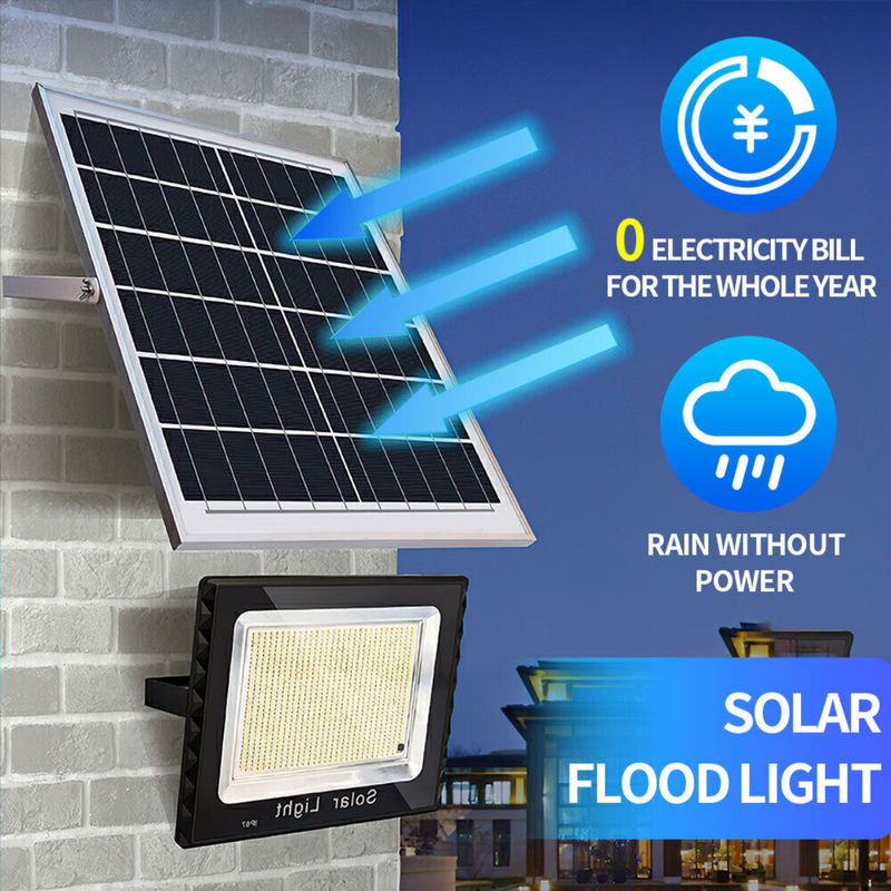 projecteur extérieur solaire imperméable du capteur de mouvement LED d'ABS de lumières de jardin de l'inondation 3000lm