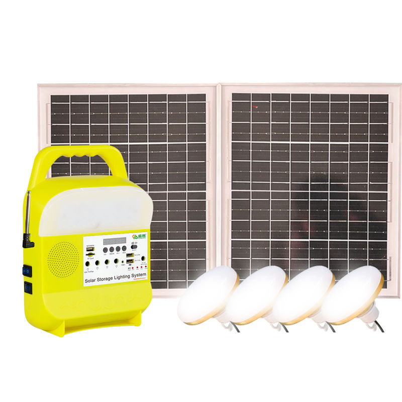 la lampe du kit LED de 45W 16V Mini Small Solar Lighting System avec 4 ampoules clôturent Outdoor