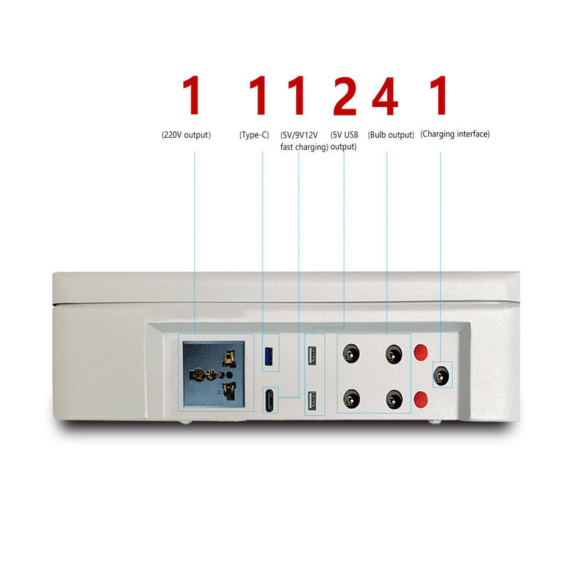 Générateur du système 150W 300W de stockage de l'énergie de ROHS picovolte avec la centrale de lithium de panneau solaire