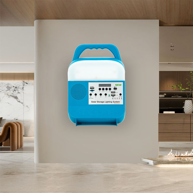 système d'éclairage à la maison solaire de 6W 4Pcs avec l'estimation IP65 pour la centrale d'intérieur et extérieure d'utilisation avec les panneaux solaires