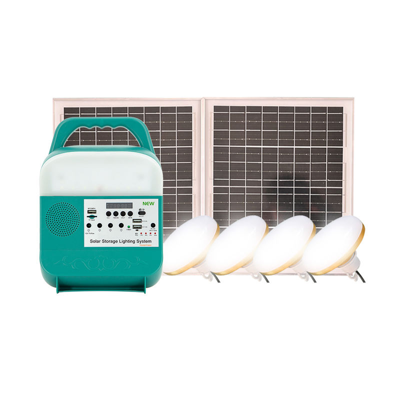 lumières 12V actionnées solaires pour la banque légère menée forte de puissance d'ampoules à la maison de 4pcs 6W solaire pour le téléphone portable