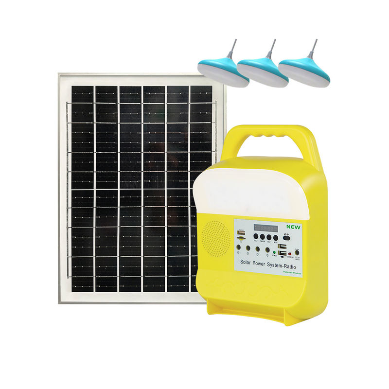 Ampoules 20W/6V solaires portatives avec la batterie 8000mah pour l'éclairage extérieur