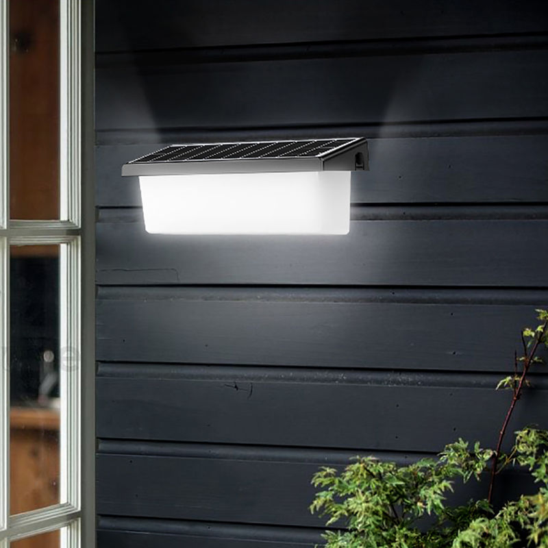4100K neutre blanc lampes solaires murales extérieures 8 à 10 heures de travail LED lampes solaires murales extérieures jardin de porche