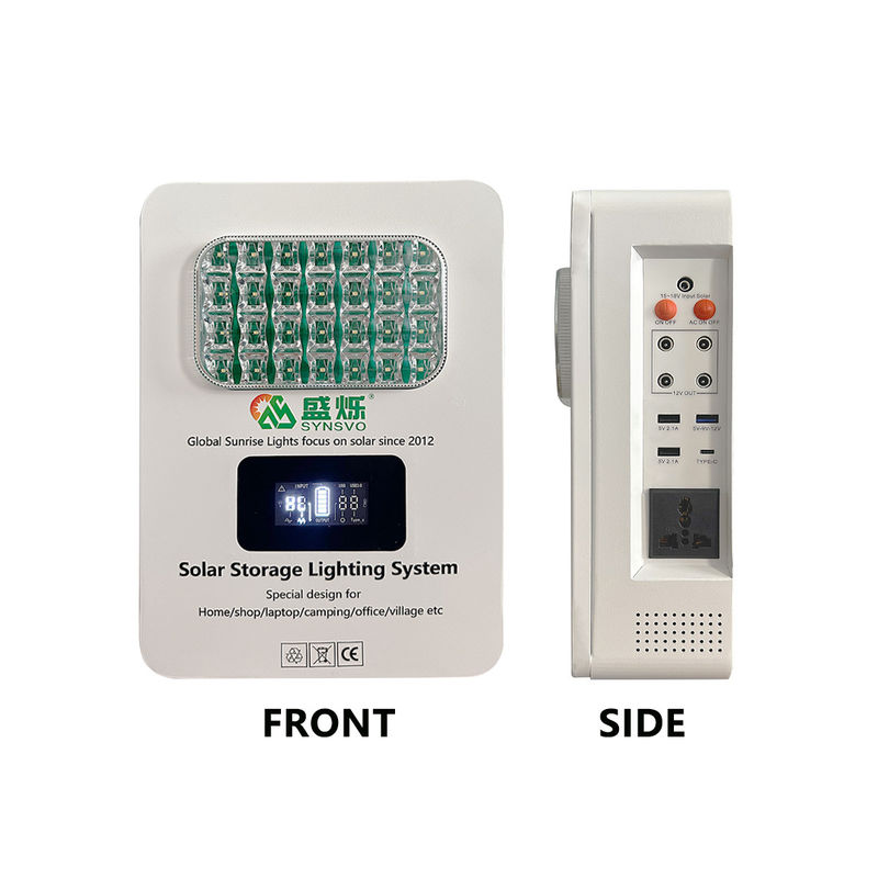 Système d'énergie de panneau solaire certifié CE avec batterie 16V 12,5AH (15*2600Mah) ampoule LED 6W*3PCS