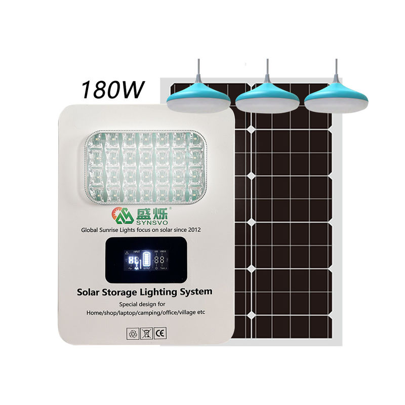Générateur d'énergie solaire à onduleur à LED certifié ISO de 6 W avec système domestique 3PCS