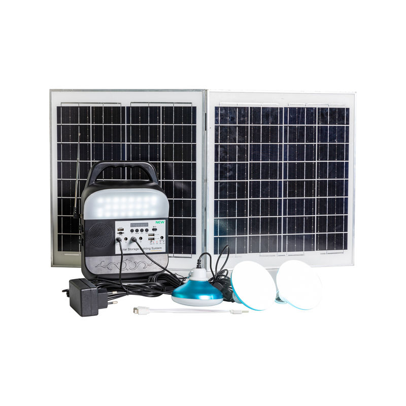 45W 16V système solaire d'éclairage pour la maison TV et ventilateur pour une alimentation hors réseau fiable Mini portable 12v DC