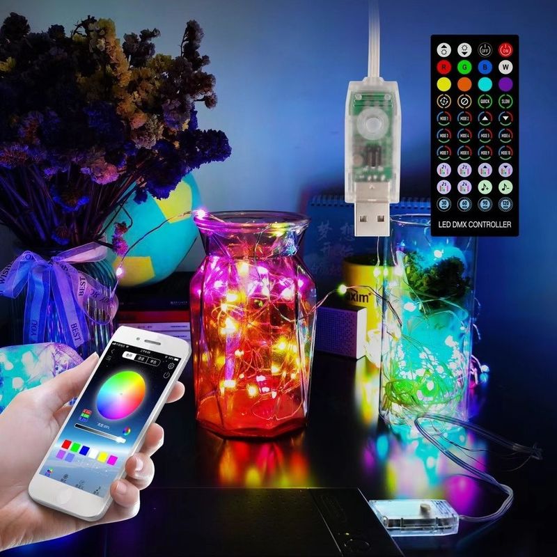 lumières décoratives actionnées solaires de ficelle d'arbre de Noël d'électrodéposition de Chrome des lanternes 6V