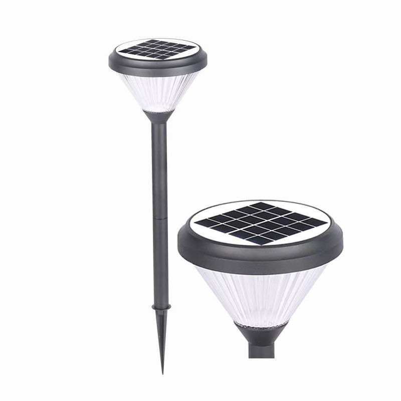 Vente chaude Décoration Étanche Extérieure Led Solaire Lumières Pelouse Spotlighting Spike Garden Light