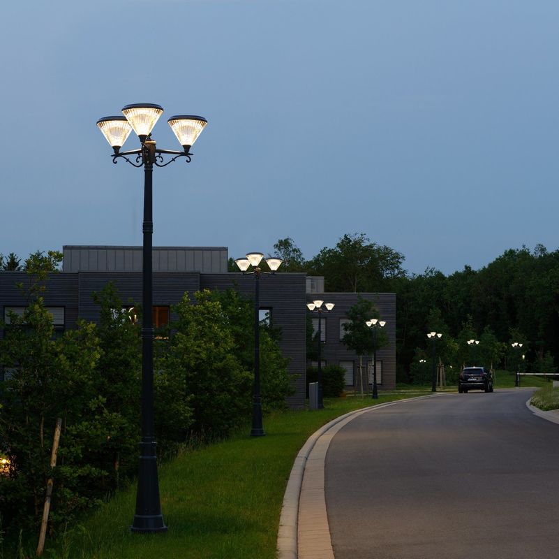 Le jardin solaire LED de paysage d'IP65 de lumière solaire extérieure de voie allume 3 lampes principales