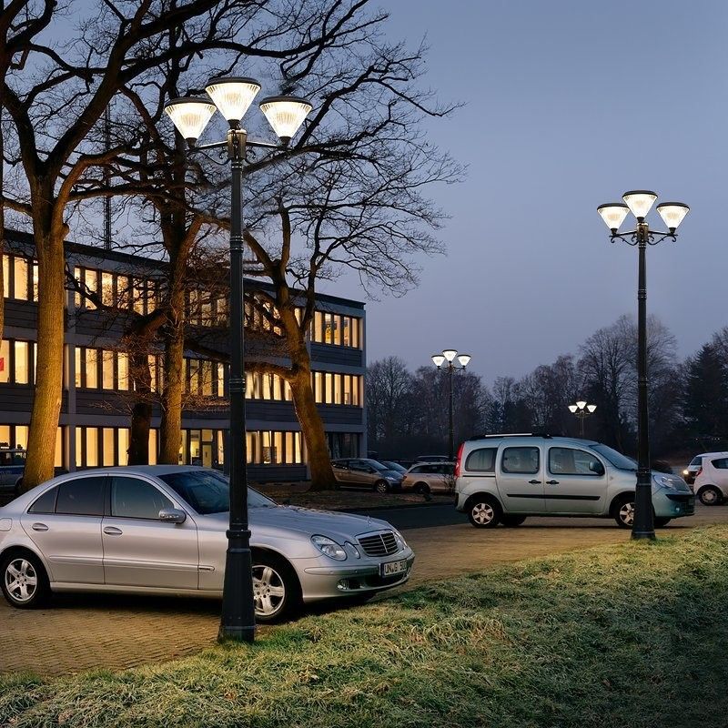 Le jardin solaire LED de paysage d'IP65 de lumière solaire extérieure de voie allume 3 lampes principales