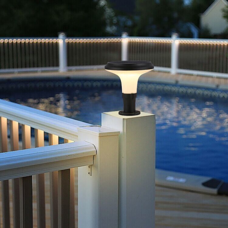 Lumière solaire actionnée solaire de courrier de la lumière LED de pelouse de lumière de décoration de lumière de pilier de LED