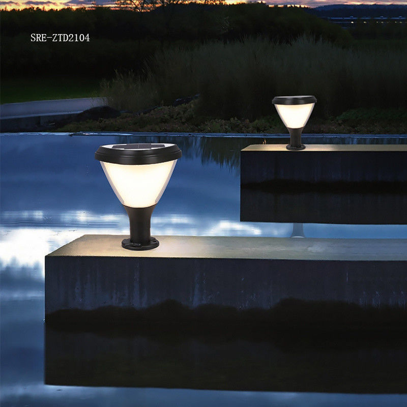Lampe imperméable de pilier de la décoration LED Soalr de lumière de pilier de lumière solaire de jardin