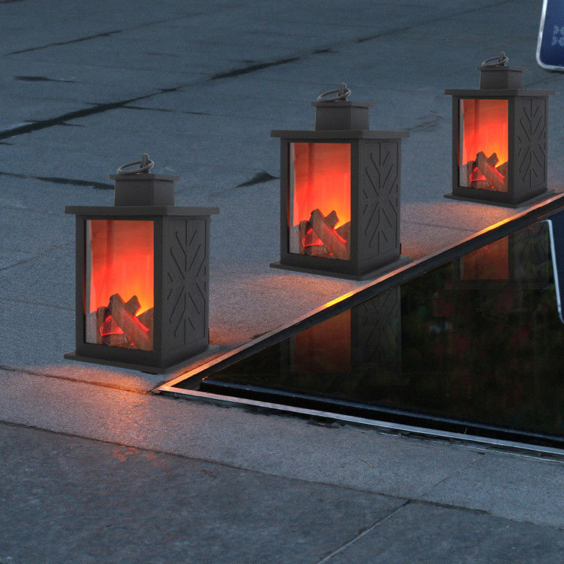 Les lumières décoratives solaires de jardin d'ODM d'OEM flambent des lanternes pour le camping extérieur