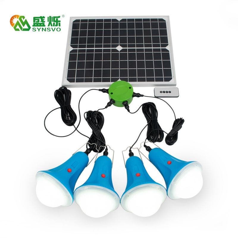 CCC 50000 Heures 435Lum 12V Kit d'éclairage solaire avec télécommande Mini panneau solaire batterie système d'alimentation d'éclairage