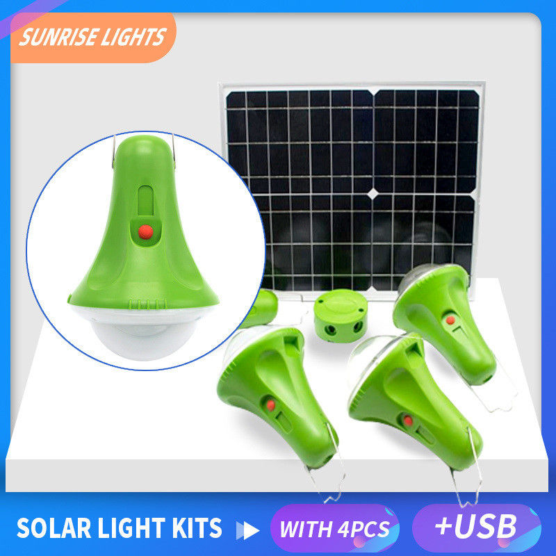 CCC 50000 Heures 435Lum 12V Kit d'éclairage solaire avec télécommande Mini panneau solaire batterie système d'alimentation d'éclairage