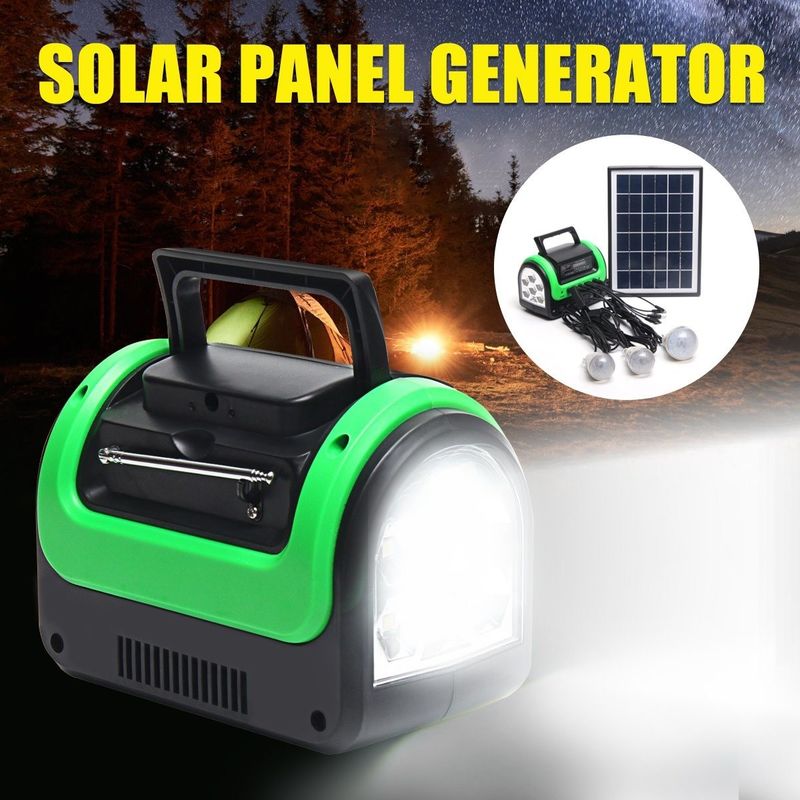 Kit léger solaire de la lampe 12PCS SMD LED de la FCC EMC 5W 6V de bateau à énergie solaire portatif de voiture