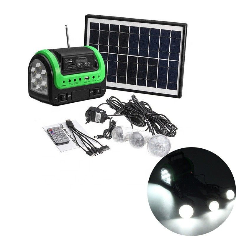 Kit léger solaire de la lampe 12PCS SMD LED de la FCC EMC 5W 6V de bateau à énergie solaire portatif de voiture