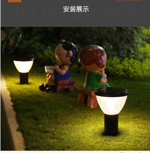 Lumière solaire de jardin de LED 5W imperméable pour la voie extérieure de jardin d'allée de patio de yard