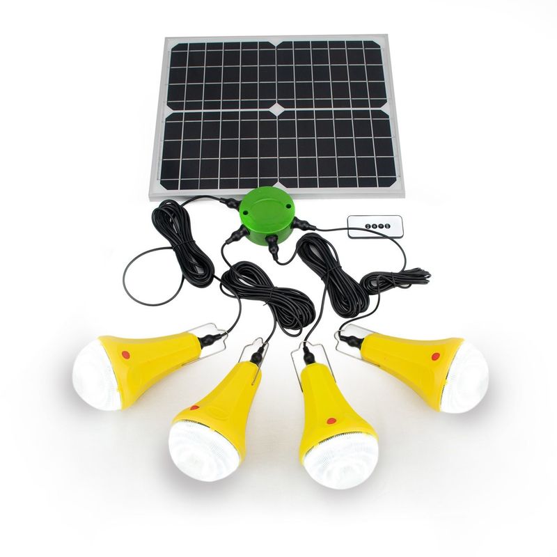 25W système de charge solaire de camping de lumière intégré à la batterie d'urgence lumière solaire de camping de jardin d'éclairage